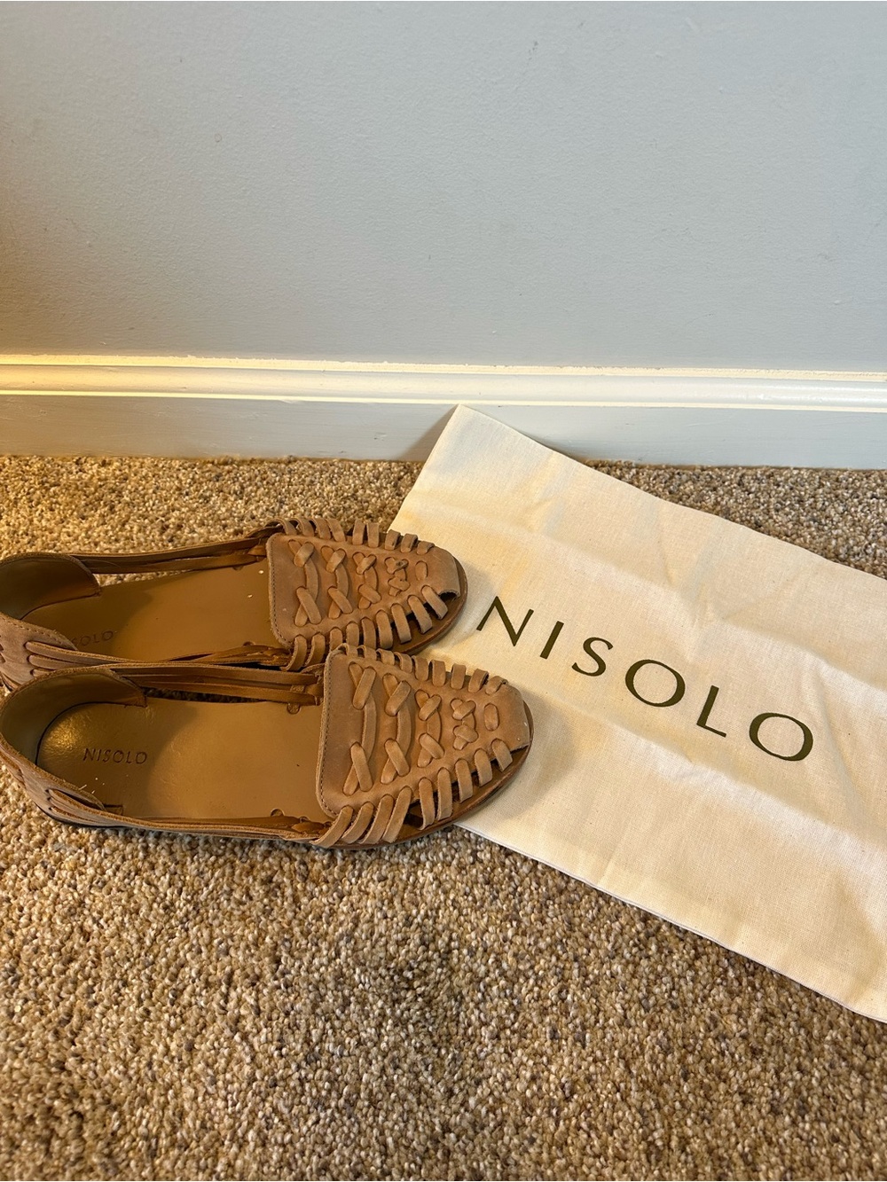 Nisolo Huarache Woven Leather Sandals in Tan - Women